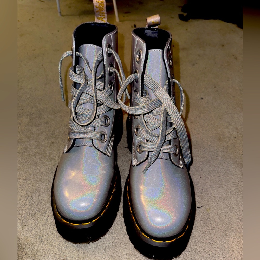 Holographic Silver Molly Dr. Martens women’s US 10